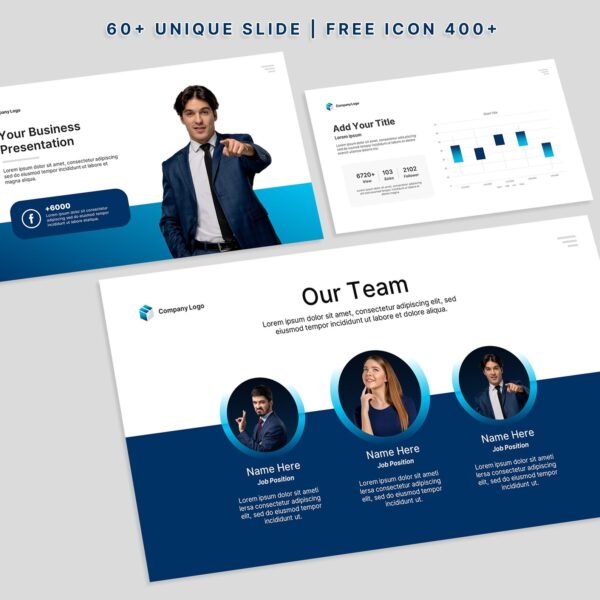 Modern Blue PowerPoint Template 2025 - Image 5
