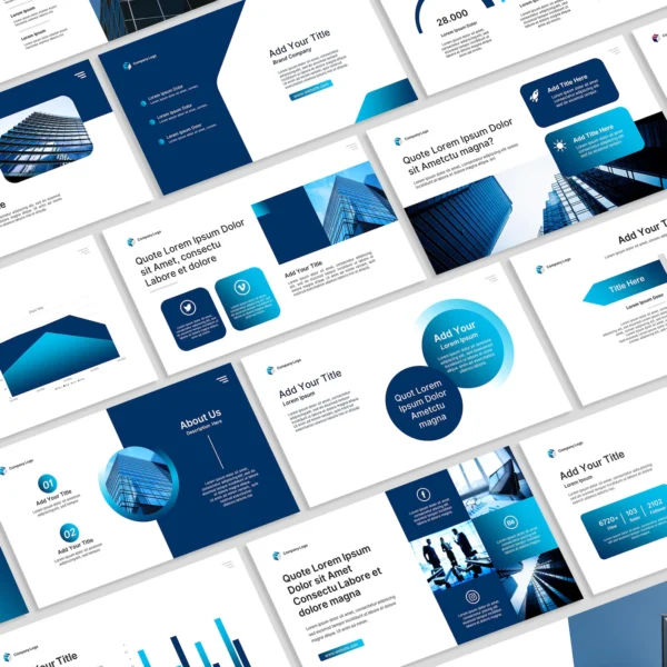 Modern Blue PowerPoint Template 2025