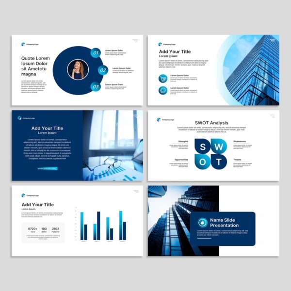 Modern Blue PowerPoint Template 2025 - Image 2